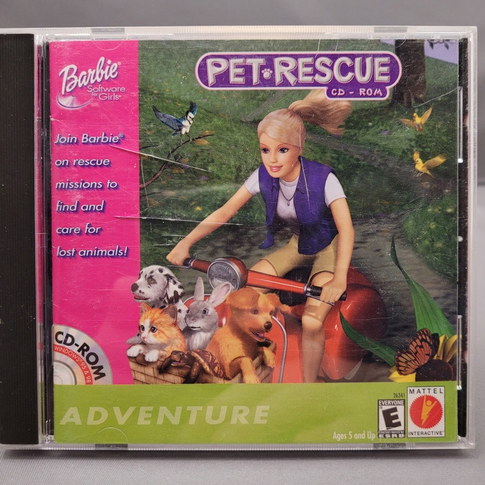 Pet Rescue by Barbie (CD-ROM, 2000)